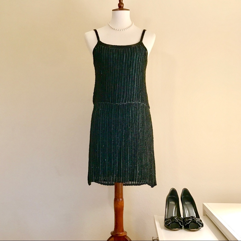 P A R K E R : Beaded Gatsby-Esque Mini Dress - Picture 2 of 8